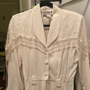 Beaded fringe jumpsuit